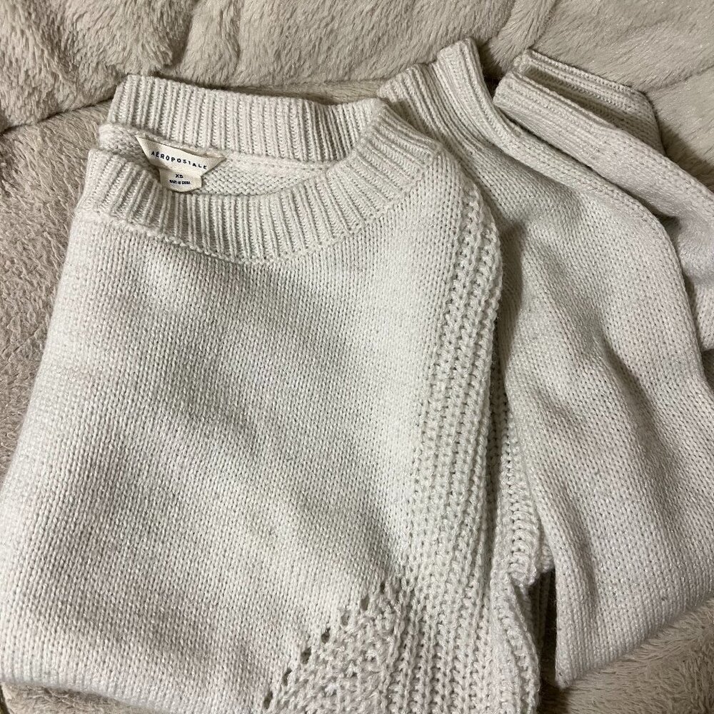 Aeropostale White Sweater